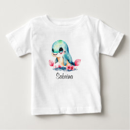 Anpassa Baby barndelfinets vattenfärg för barndelf T Shirt