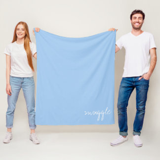 Anpassa Baby blue rensning Fleecefilt