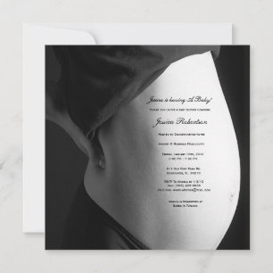 Anpassa Baby-klump, Anpassningsbar Tummy-skrivning Inbjudningar