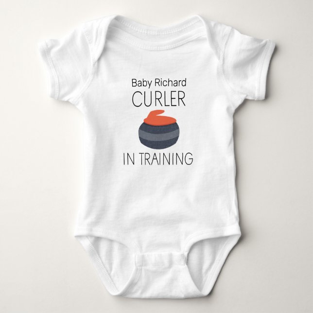Anpassa Baby Name Curler under utbildning -  T Shirt (Framsida)