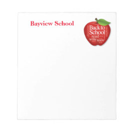 Anpassa Back to school Anteckningsblock