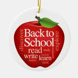 Anpassa Back to school Julgransprydnad Keramik