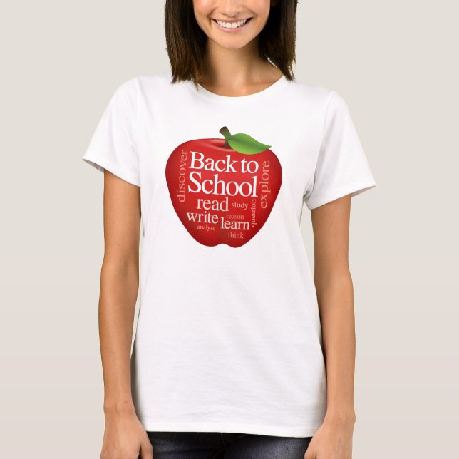 Anpassa Back to school T Shirt (Framsida)