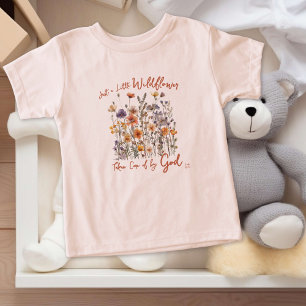 Anpassa bara en liten vildblomma gud för t shirt