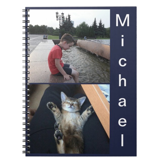 Anpassa bärbara datorer, ditt namn, din gåva, häls anteckningsbok (Framsidan)