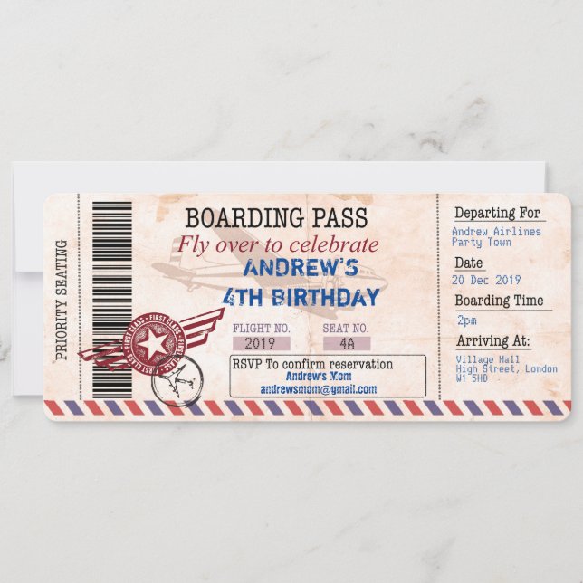 Anpassa barnfödelsedagsinbjudan inbjudningar (Framsida)