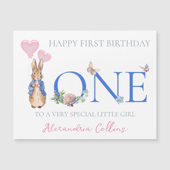 Anpassa Barns Namn Peter 1:a födelsedag (Framsida)