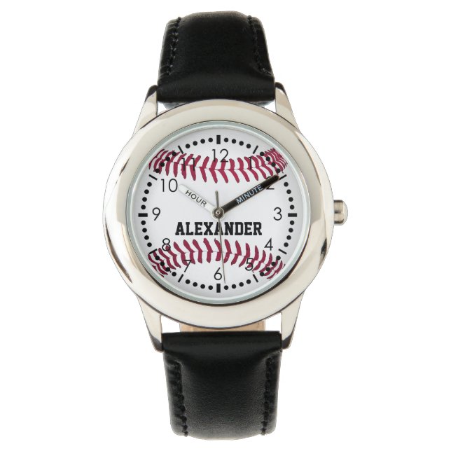 Anpassa Baseball Namn Armbandsur (Framsida)
