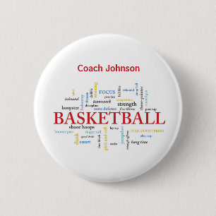 Anpassa Basketball Coach Tack i Ord Knapp