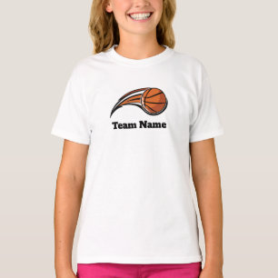 Anpassa basketbollteamet T-Shirt för flickor