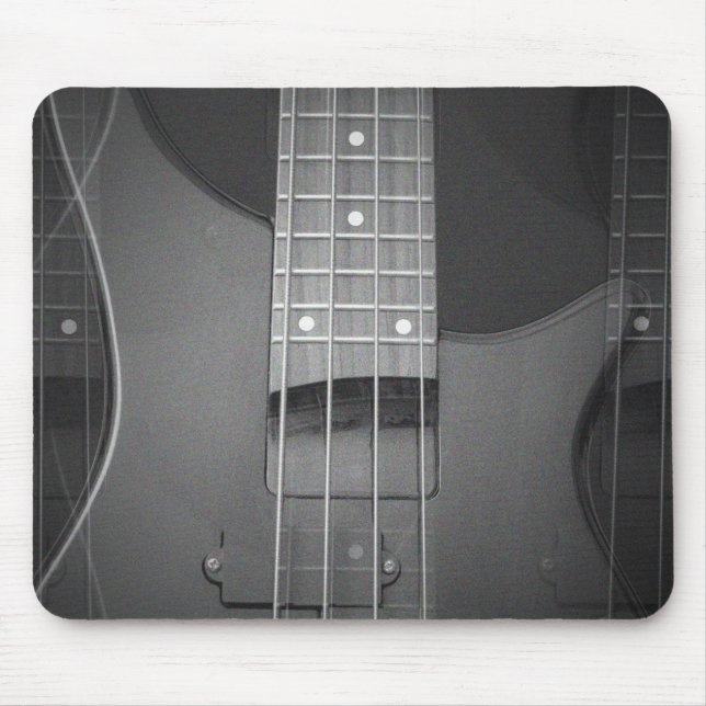 Anpassa Bass Guitar Modern Trendig Music Musmatta (Framsidan)