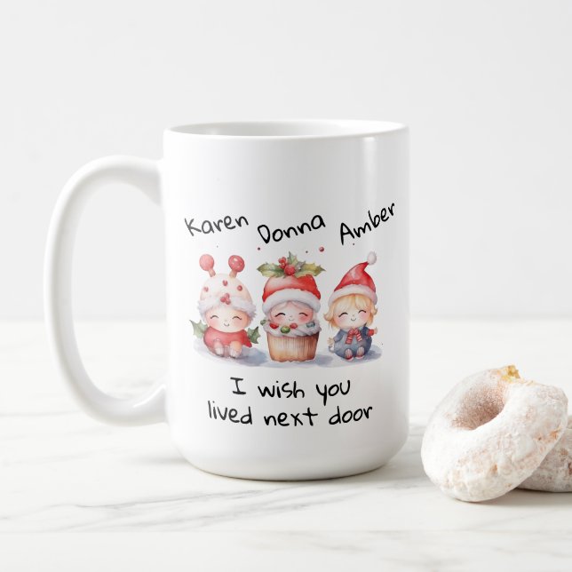 Anpassa bästa vänner jag önskar att du levde nästa kaffemugg (Med munk)