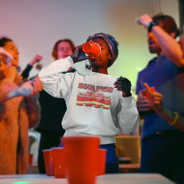 Anpassa Beer Pong Champion Cups Pong Boll Lång Ärmad Tröja