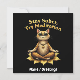 Anpassa Behåll sober Prova Meditation Väg till Win Inbjudningar
