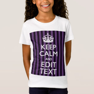 Anpassa Behållan Lugn Lila Rand T Shirt