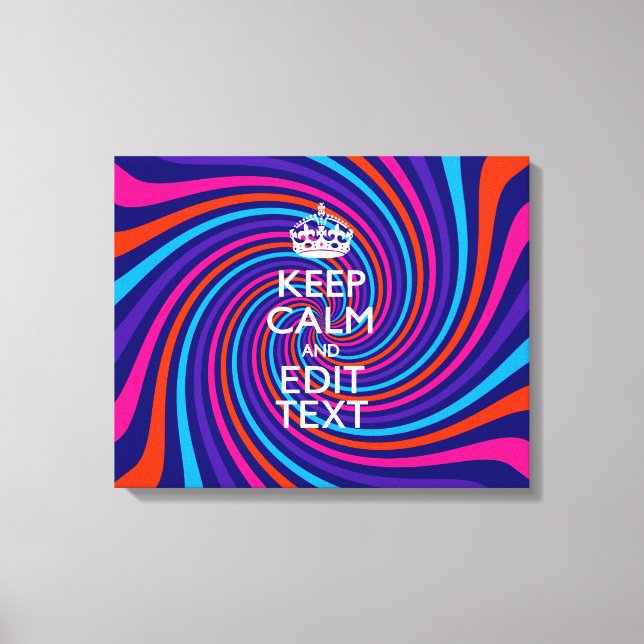 Anpassa Behållans Lugn på flerfärgad  Canvastryck (Framsida)