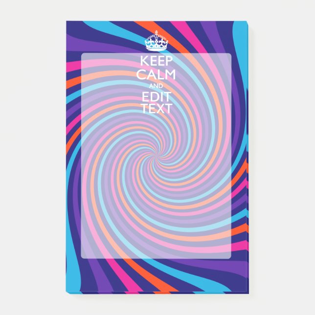 Anpassa Behållans Lugn på flerfärgad  Post-it Block (Framsida)