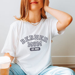 Anpassa Berner Mamma Est 2024 Modern Hund älskare T Shirt