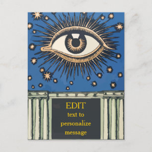 Anpassa Big Eye, ändra text Vykort