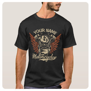 Anpassa Biker motorcyklar för motorcyklar Vingar G T Shirt
