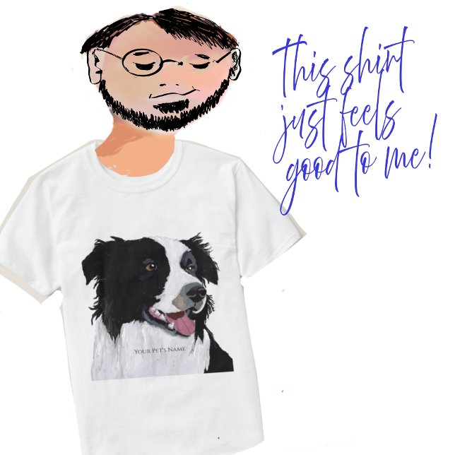 Anpassa bild- och textkollie i Gräns T Shirt (Skapare uppladdad)