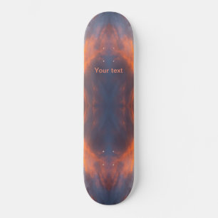 Anpassa blå orange mini skateboard bräda 18,5 cm