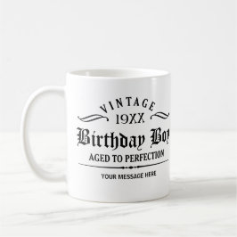 Anpassa Black Gothic Script Lustigt Birthday Mugg