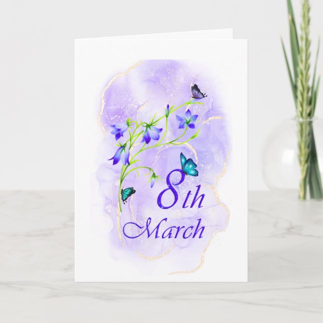 Anpassa Blåklocka Vik Kort (Framsida)