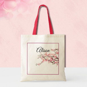 Anpassa Blommarna för Bridesmaid Gift Cherry Tygkasse