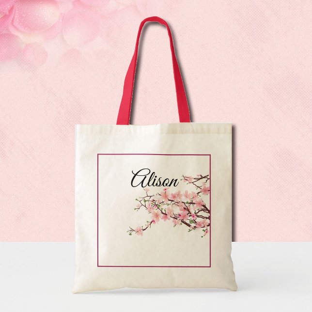 Anpassa Blommarna för Bridesmaid Gift Cherry Tygkasse (Skapare uppladdad)