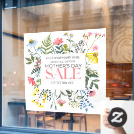 Anpassa Blommig Vit Mors Dagsreaffel Butik