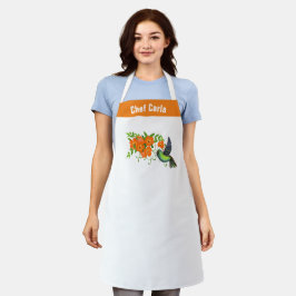 Anpassa Blommigt Humming Bird Baker Chef