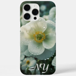 Anpassa Blommigt Monogram Fodral för iPhone 16 Pro