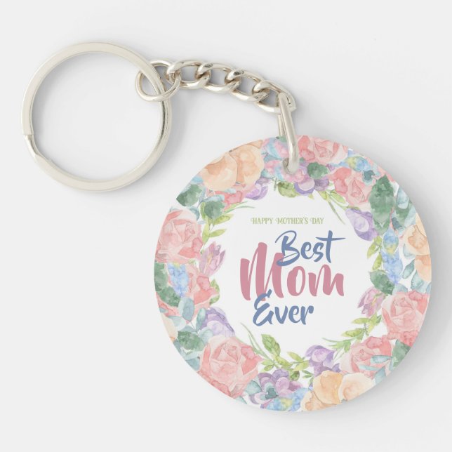 Anpassa Blommigt Watercolor Mors dag (Framsidan)