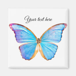 Anpassa BLUE BUTTERFLY Magnet