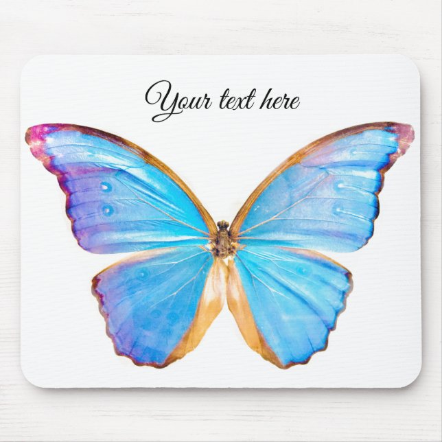 Anpassa BLUE BUTTERFLY Musmatta (Framsidan)