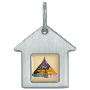 Anpassa Blue Hund House Owners Mobil Namn ID-bricka Husdjur