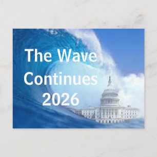 Anpassa Blue Wave Election 2026 Vykort