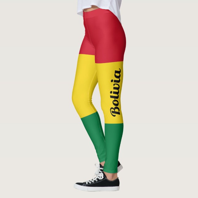 Anpassa Bolivia Flagga Leggings (Vänster)