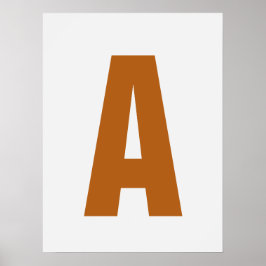 Anpassa Brev Wall Art Modern Mysigt Home Decor Poster