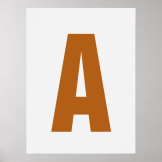 Anpassa Brev Wall Art Modern Mysigt Home Decor Poster