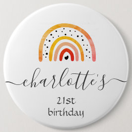 Anpassa bricka - Orangen för regnbågsblod Knapp