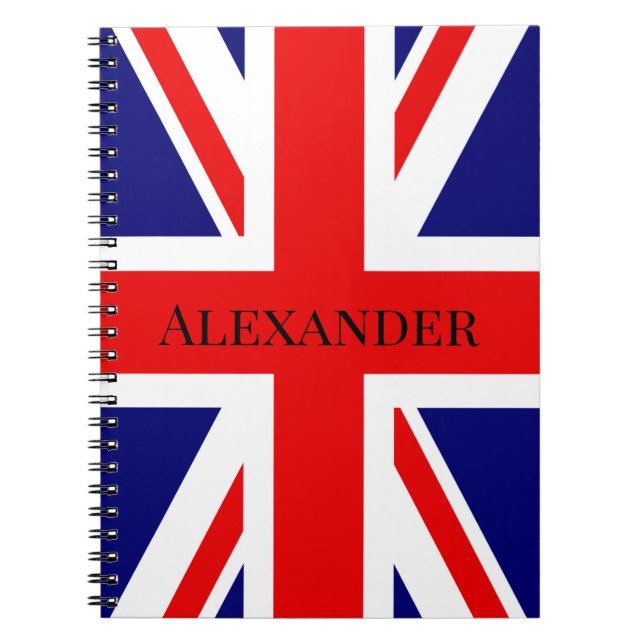 Anpassa British flagga Anteckningsbok (Framsidan)