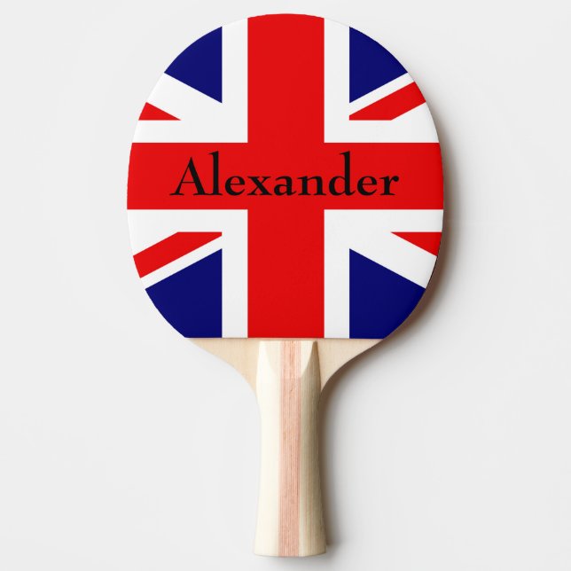 Anpassa British flagga Pingisracket (Framsidan)