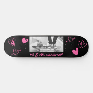 Anpassa Bröllop-skateboard par Mini Skateboard Bräda 18,5 Cm