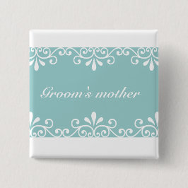 Anpassa Bröllop-vita snurrar Grooms mor Knapp