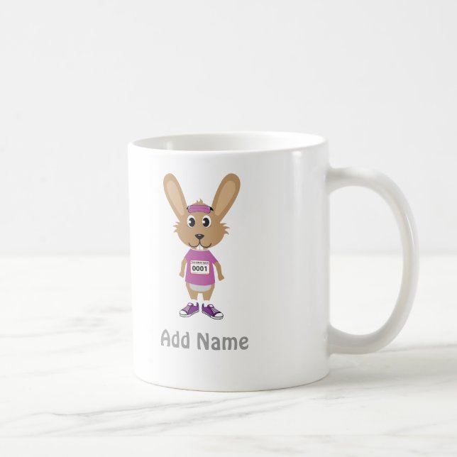Anpassa Bunny-Springer Kaffemugg (Höger)
