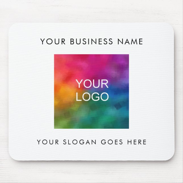 Anpassa Business Company Logotyp Slogan Text Musmatta (Framsidan)
