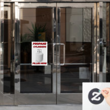Anpassa butik logotyp Propanbehållare Påfyllda Här