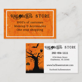 Anpassa butikskonstummerbutiken för Halloween Visitkort